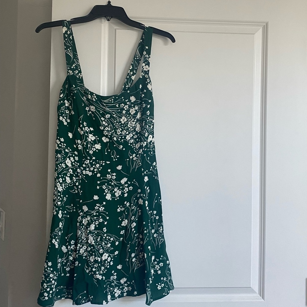 Reformation green mini dress (only worn twice)